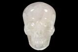 Realistic, Polished Brazilian Quartz Crystal Skull #151082-1